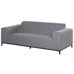 Sofa ogrodowa szara z czarnym ROVIGO