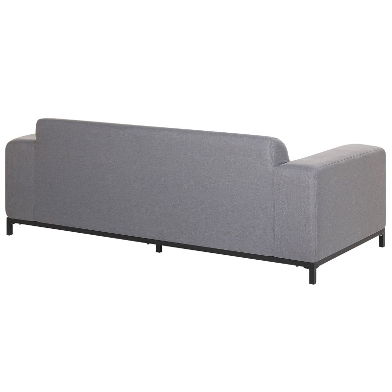 Sofa ogrodowa szara z czarnym ROVIGO