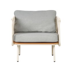 Zestaw ogrodowy ze stolikiem dla 2 osób SENISE Metal Szary