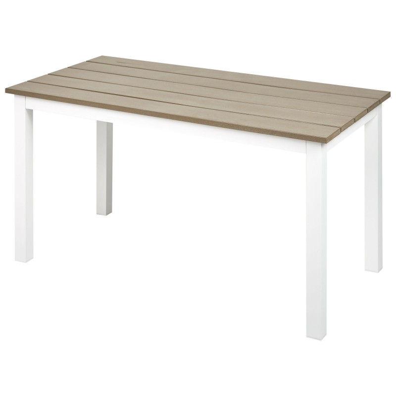 Stół ogrodowy MESSINA 96 cm 52 cm Biały