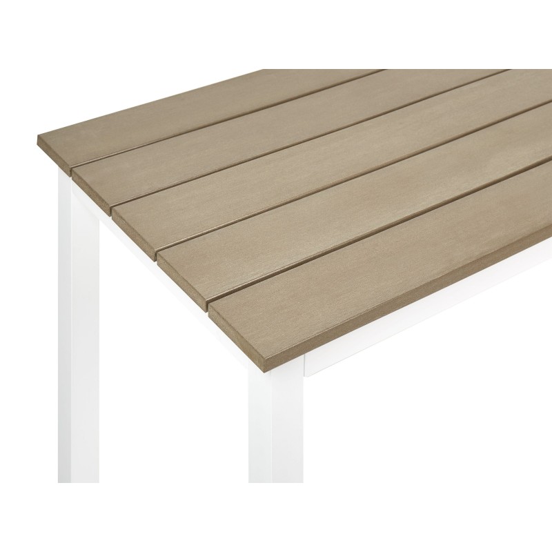 Stół ogrodowy MESSINA 96 cm 52 cm Biały