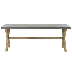 Stół ogrodowy OLBIA 200 cm 100 cm Beton Szary