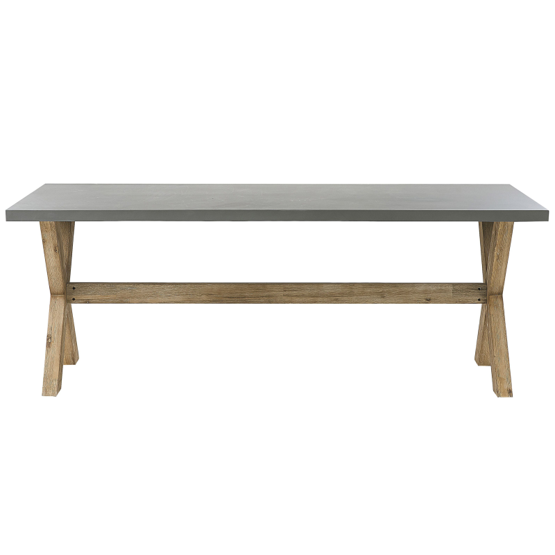 Stół ogrodowy OLBIA 200 cm 100 cm Beton Szary