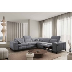 Ballagio III Mix corner sofa with sleeping and relaxation function | Highest quality Woven Fabric, Spring 1101
