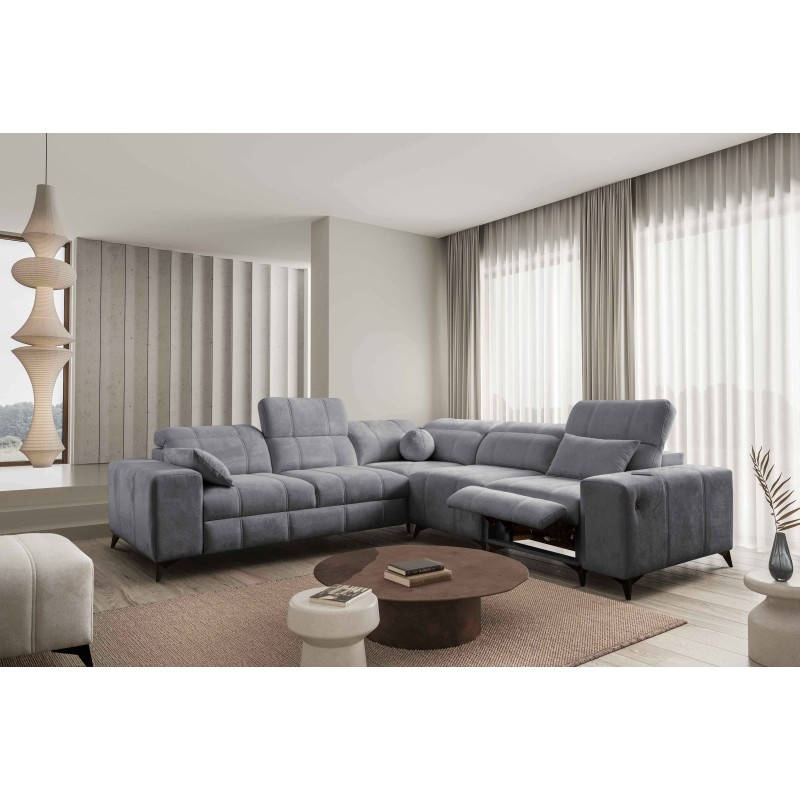 Narożnik ballagio III Mix z funkcją spania i relax | Najwyższa jakość Plecionka, Spring 1101