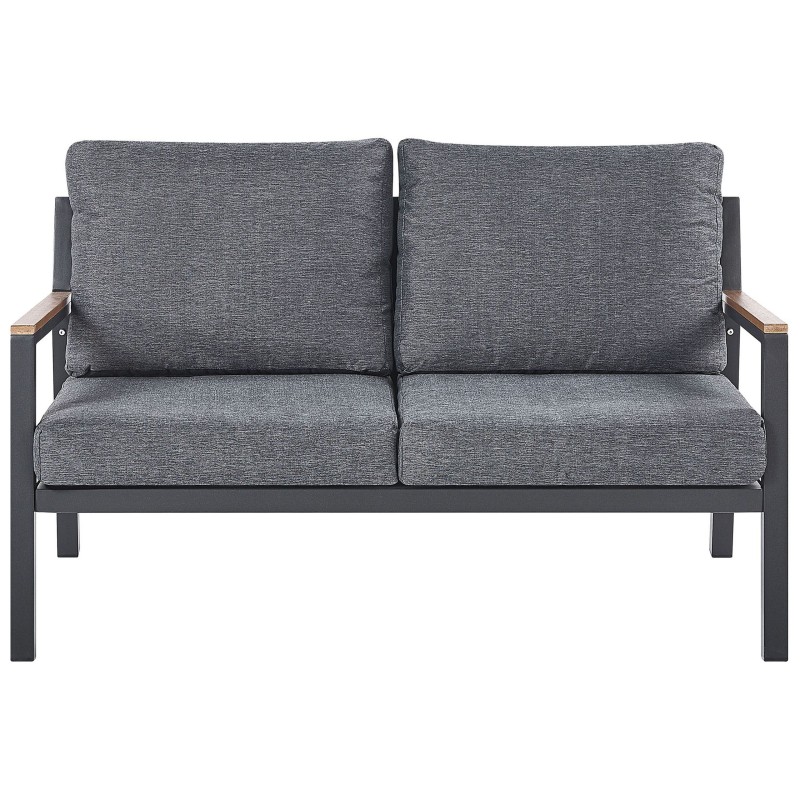 Zestaw ogrodowy ze stolikiem dla 4 osób DELIA Metal Szary