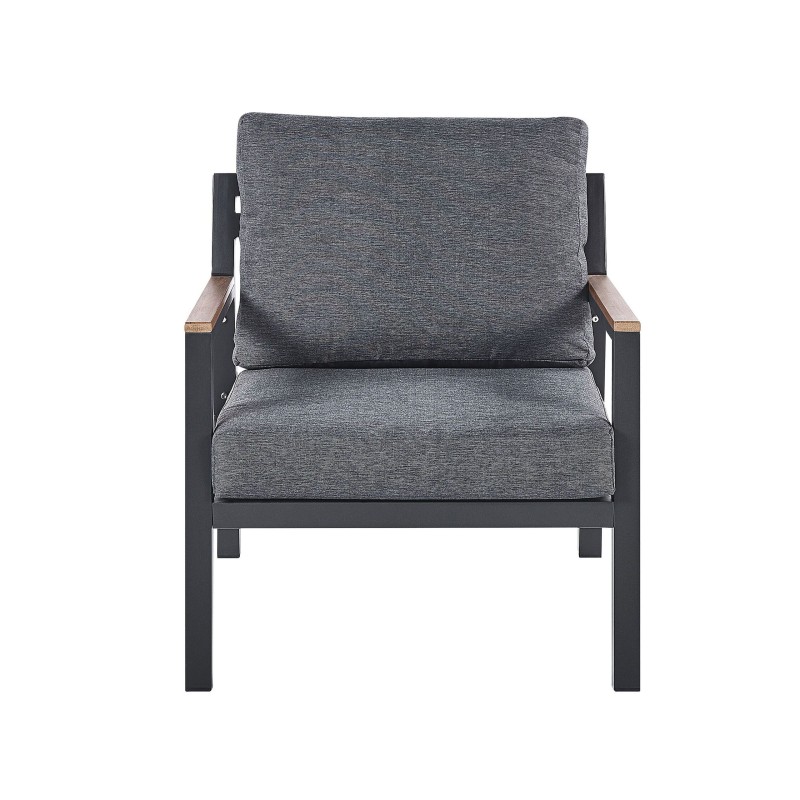 Zestaw ogrodowy ze stolikiem dla 4 osób DELIA Metal Szary