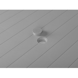 Stół ogrodowy FOSSANO 80 cm 80 cm Jasnoszary