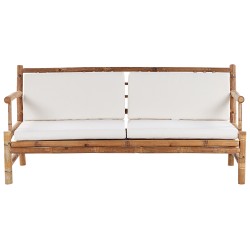 Zestaw ogrodowy ze stolikiem dla 4 osób RICCIONE Drewno bambusowe Jasnobrązowy