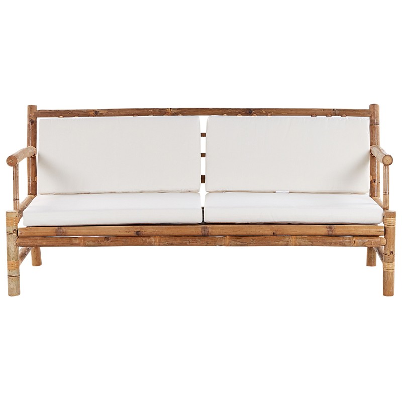 Zestaw ogrodowy ze stolikiem dla 4 osób RICCIONE Drewno bambusowe Jasnobrązowy