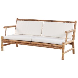 Zestaw ogrodowy ze stolikiem dla 4 osób RICCIONE Drewno bambusowe Jasnobrązowy