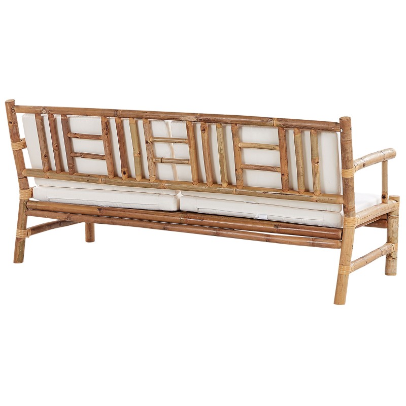 Zestaw ogrodowy ze stolikiem dla 4 osób RICCIONE Drewno bambusowe Jasnobrązowy