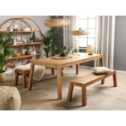 Stół ogrodowy LIVORNO 210 cm 90 cm Drewno akacjowe Brązowy