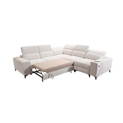 Ecksofa Ballagio III Mix mit Schlaffunktion und Relaxfunktion | Höchste Qualität Geflecht, Spring 1101