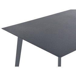 Stół ogrodowy MILETO 140 cm 80 cm Szkło Szary