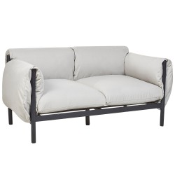 Sofa ogrodowa 2-osobowa jasnoszara ESPERIA