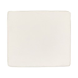 Zestaw ogrodowy ze stolikiem dla 4 osób PACIFIC Drewno akacjowe Złamana biel