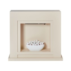 Kominek elektryczny z funkcją grzania SAHARA Beżowy