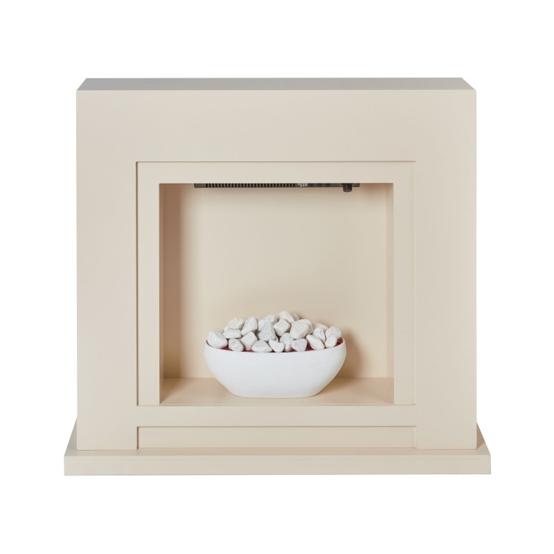 Kominek elektryczny z funkcją grzania SAHARA Beżowy