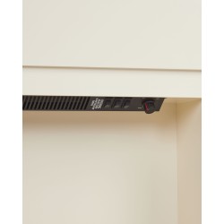 Kominek elektryczny z funkcją grzania SAHARA Beżowy