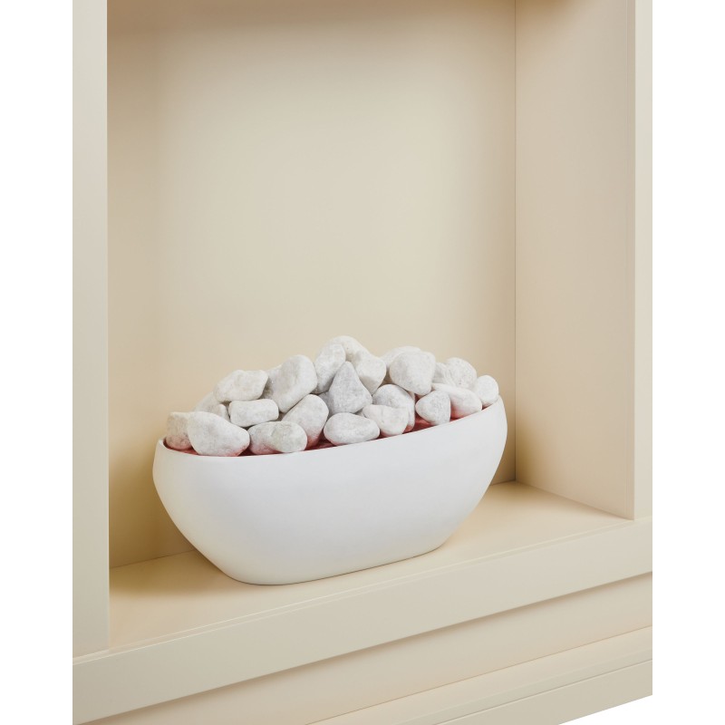 Kominek elektryczny z funkcją grzania SAHARA Beżowy