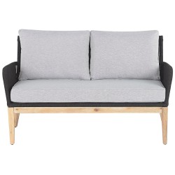 Zestaw ogrodowy ze stolikiem dla 4 osób MERANO Drewno akacjowe Szary