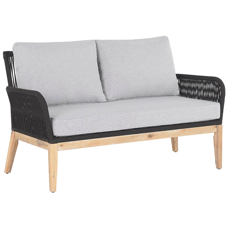 Zestaw ogrodowy ze stolikiem dla 4 osób MERANO Drewno akacjowe Szary