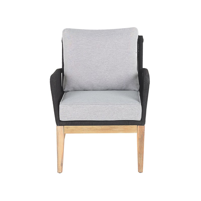 Zestaw ogrodowy ze stolikiem dla 4 osób MERANO Drewno akacjowe Szary