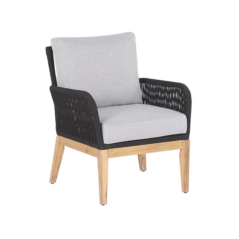 Zestaw ogrodowy ze stolikiem dla 4 osób MERANO Drewno akacjowe Szary