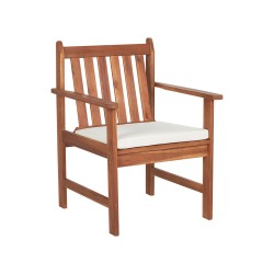 Zestaw ogrodowy ze stolikiem dla 4 osób ALTIDONA Drewno akacjowe Złamana biel