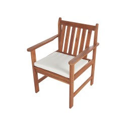 Zestaw ogrodowy ze stolikiem dla 4 osób ALTIDONA Drewno akacjowe Złamana biel