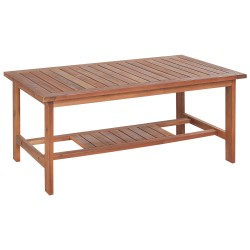 Zestaw ogrodowy ze stolikiem dla 4 osób ALTIDONA Drewno akacjowe Złamana biel