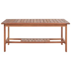 Zestaw ogrodowy ze stolikiem dla 4 osób ALTIDONA Drewno akacjowe Złamana biel