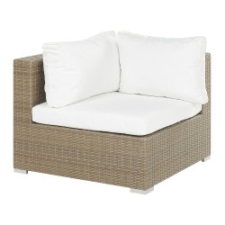 Zestaw ogrodowy ze stolikiem dla 8 osób MAESTRO Modułowy Technorattan Jasnobrązowy