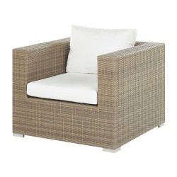 Zestaw ogrodowy ze stolikiem dla 8 osób MAESTRO Modułowy Technorattan Jasnobrązowy