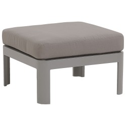 Narożnik ogrodowy z otomaną dla 5 osób FERENTINO Modułowy Metal Szary