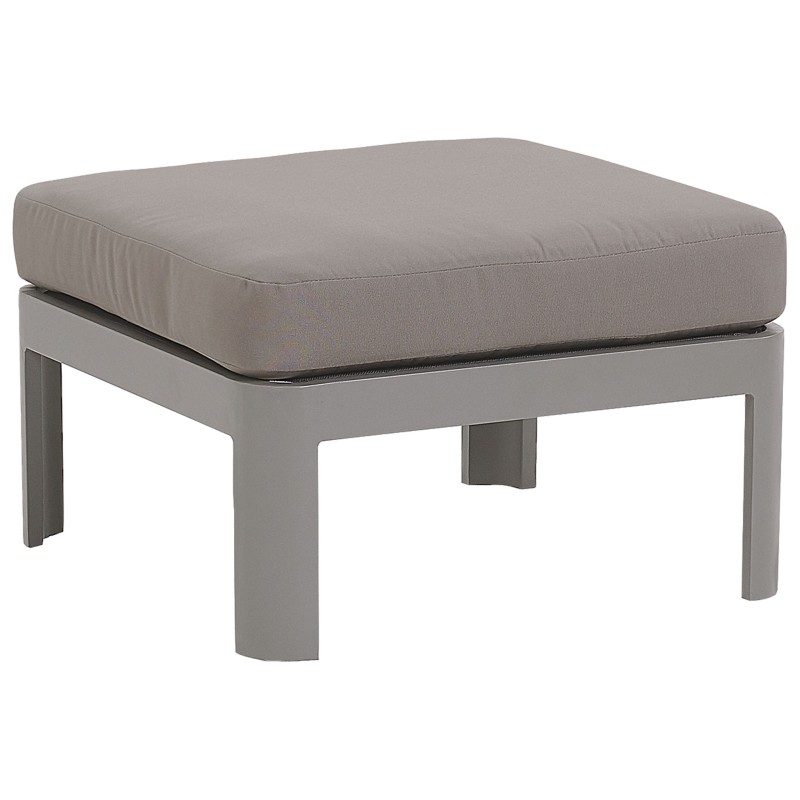 Narożnik ogrodowy z otomaną dla 5 osób FERENTINO Modułowy Metal Szary