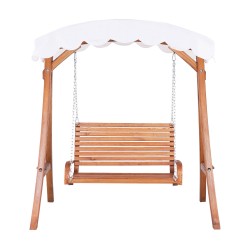 Huśtawka ogrodowa ANDRIA Drewno Brązowy
