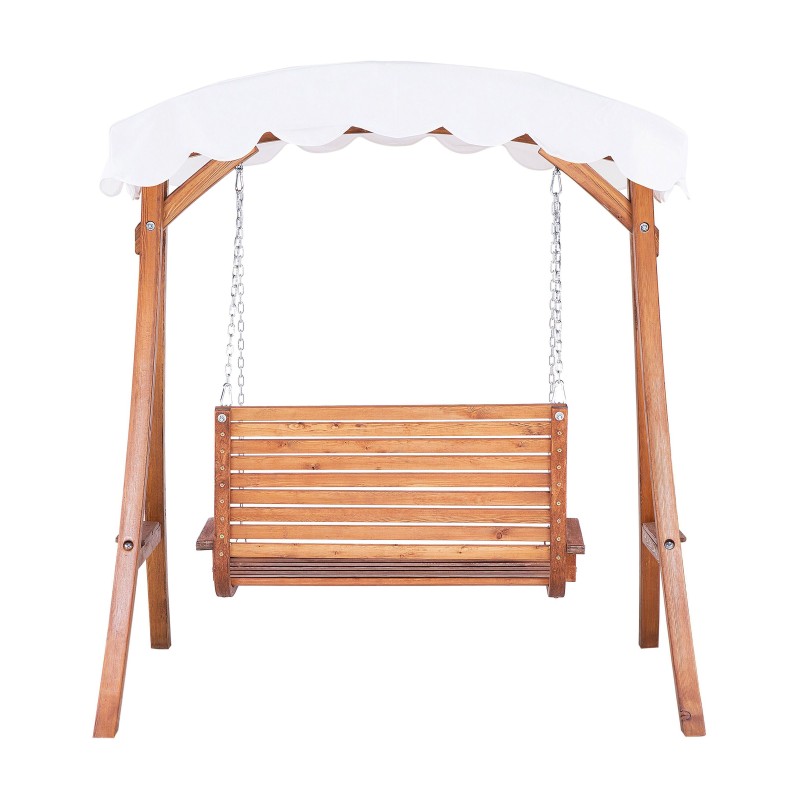 Huśtawka ogrodowa ANDRIA Drewno Brązowy