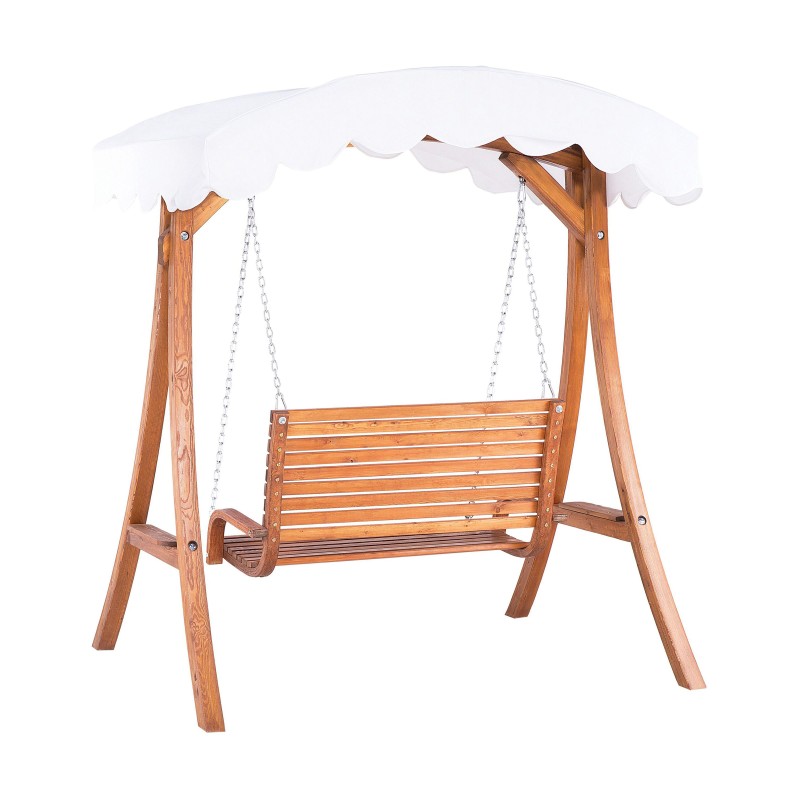 Huśtawka ogrodowa ANDRIA Drewno Brązowy