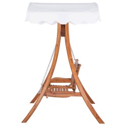 Huśtawka ogrodowa ANDRIA Drewno Brązowy