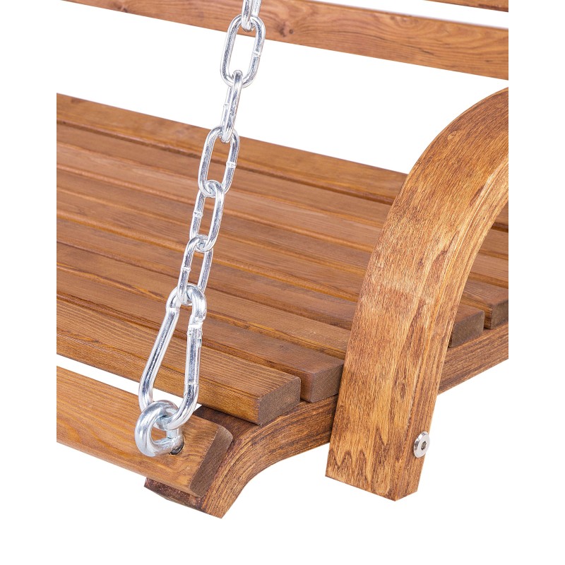 Huśtawka ogrodowa ANDRIA Drewno Brązowy
