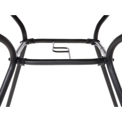 Stolik bistro LIVO 80 cm 80 cm Szkło Czarny