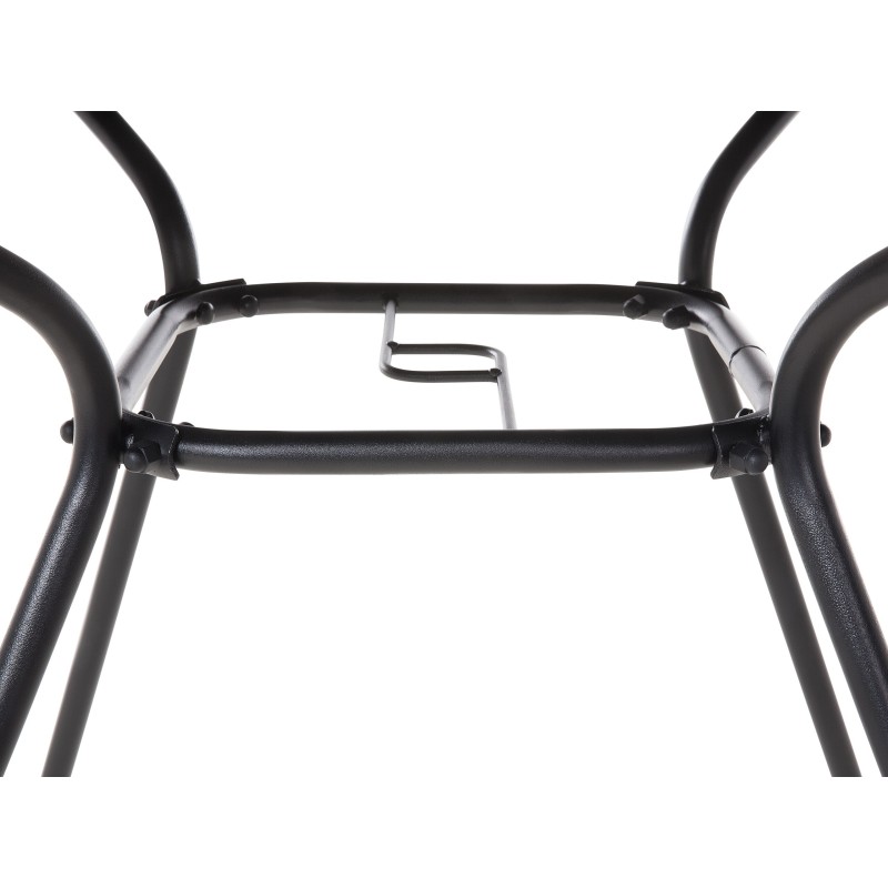 Stolik bistro LIVO 80 cm 80 cm Szkło Czarny