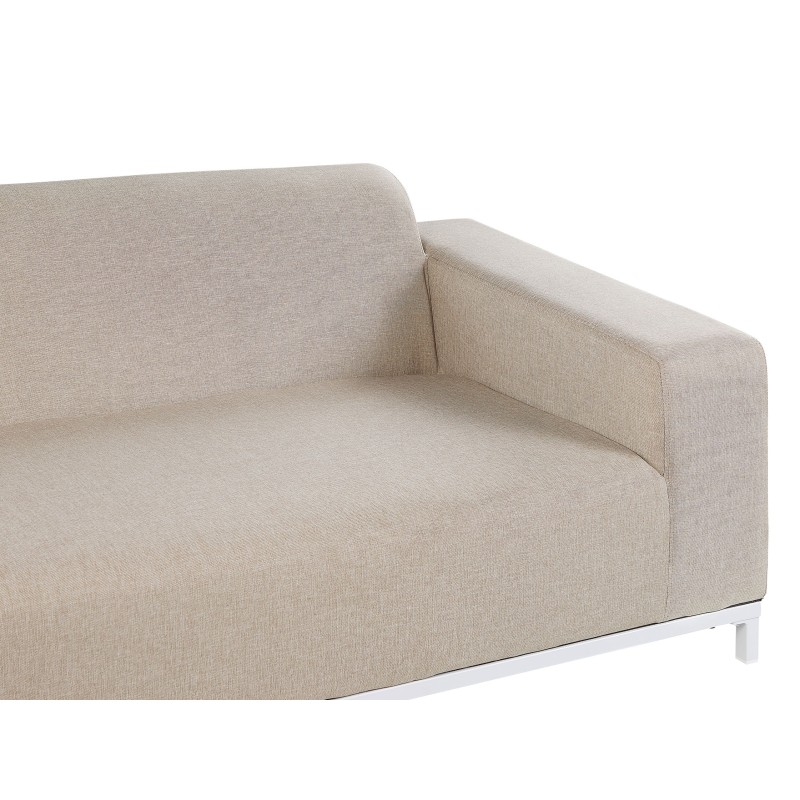 Sofa ogrodowa beżowa z białym ROVIGO