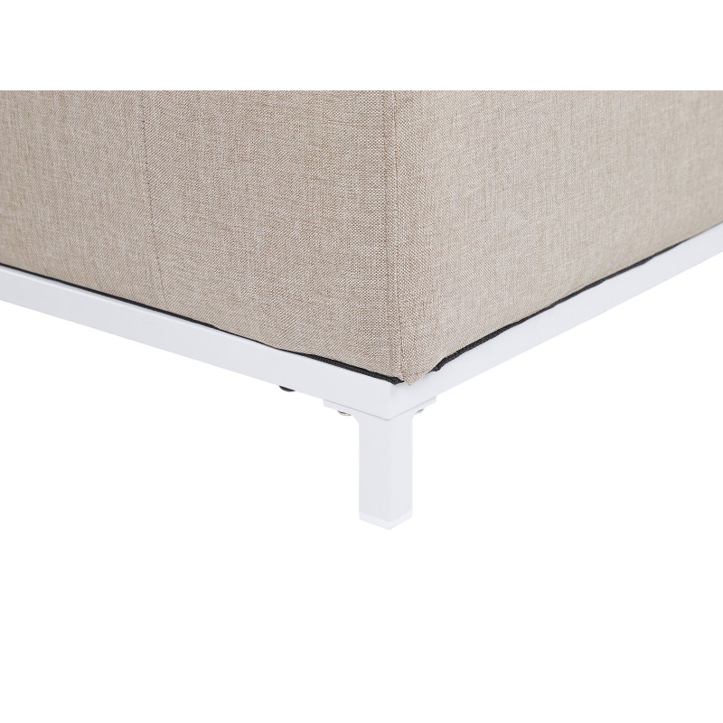 Sofa ogrodowa beżowa z białym ROVIGO