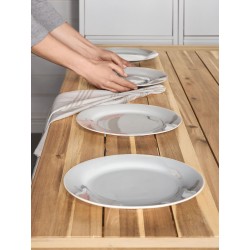 Ławka ogrodowa SCANIA 140 cm Drewno akacjowe Biały