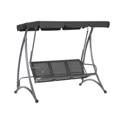 Huśtawka ogrodowa BOGART Metal Czarny