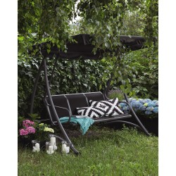 Huśtawka ogrodowa BOGART Metal Czarny