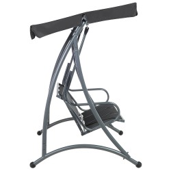 Huśtawka ogrodowa BOGART Metal Czarny